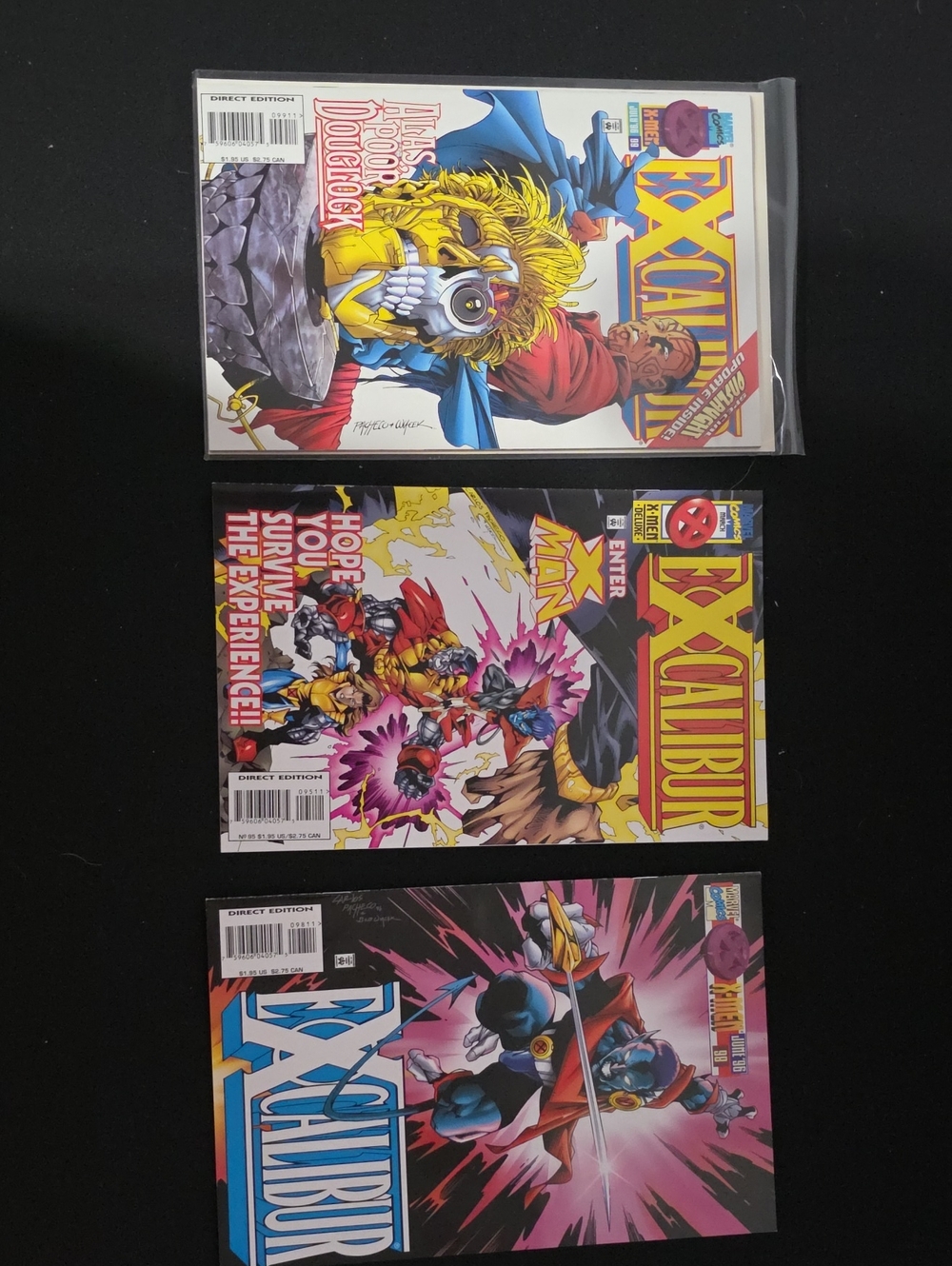 Comic Book Lot Of 3 - Excalibur Series